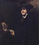 REMBRANDT Harmenszoon van Rijn Portrait of A Young Artist oil on canvas